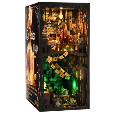 Bücherecke Kit Magic House Zum Selbermachen Holzpuzzle Bücherregal Einsatz Dekor