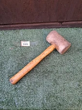 Vintage Raw Hide Mallet Hammer. Soft Hit Hammer Old Tool (#169)