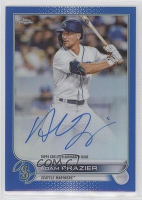 2022 Topps Chrome Veteran Blue Refractor 59/150 Adam Frazier #CVA-AF Auto lz7