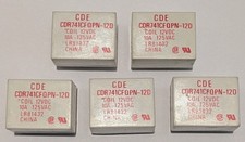 5X CDE 12V Coil 10 Amp Relay Rated at 125 VAC - Compact 12 V PC Mount CDR741