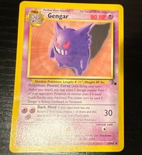 Wizards of the Coast Fossil Gengar 5/62 Rare EN 1999 80 HP