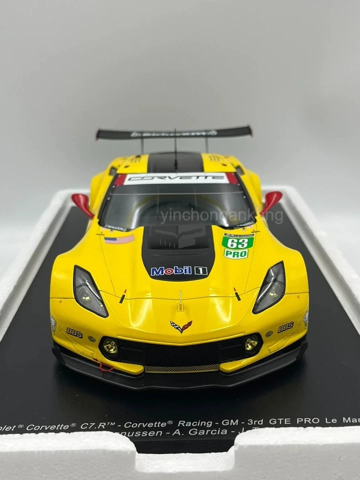 Spark 1: 18 Chevrolet Corvette C7R LeMans # 63 Le Mans racing model  - Image 2 of 4