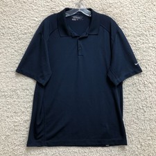 Nike Golf Polo Shirt Extra Large Mens Blue Dri Fit Tour Performance Short Sleeve