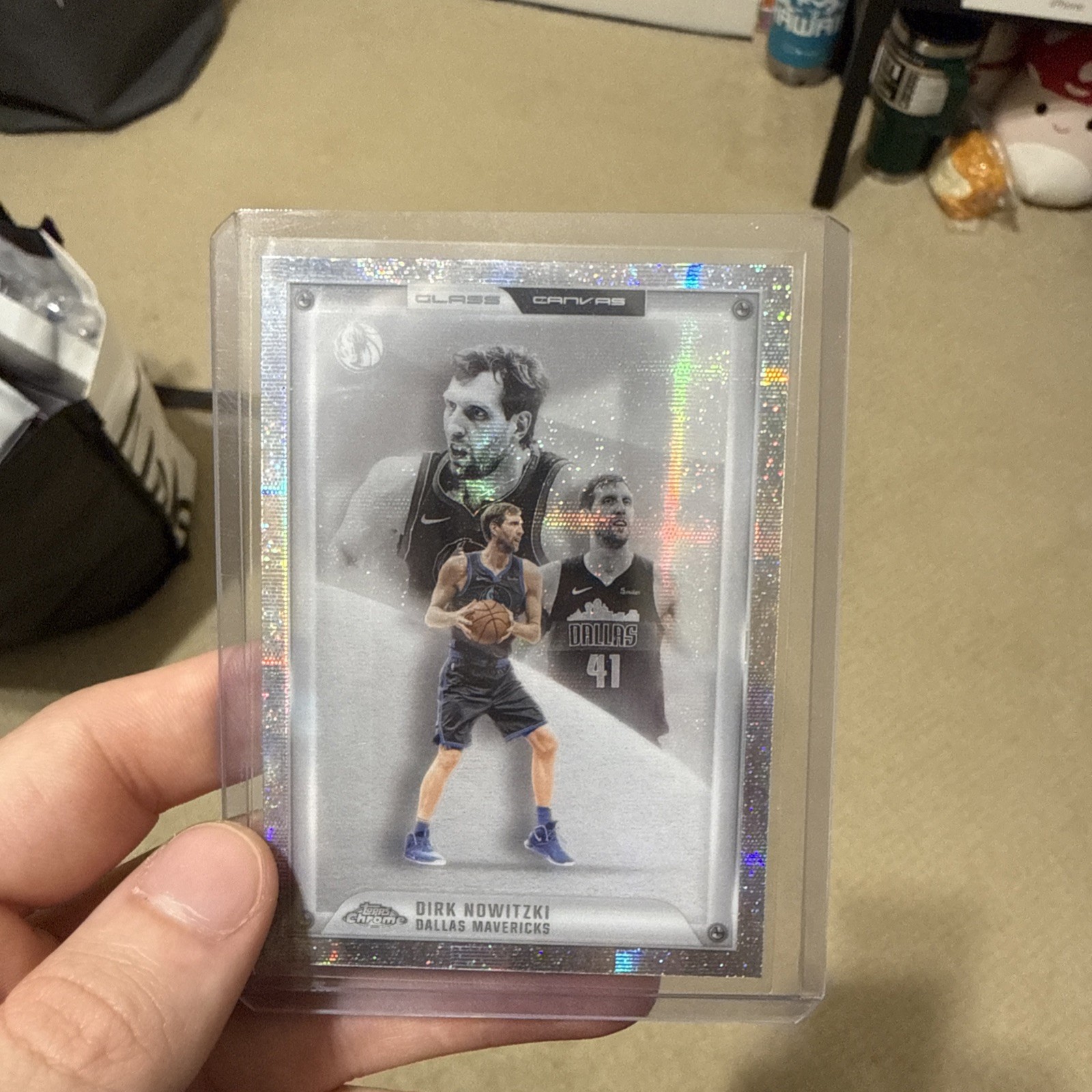 2025-26 Topps Chrome NBA #GC-13 Dirk Nowitzki Glass Canvas Case Hit SSP