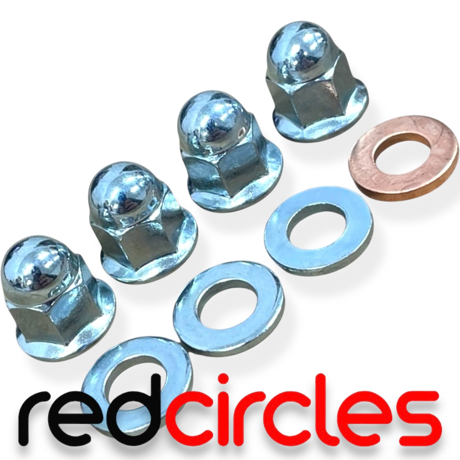 7mm YX140 PIT BIKE CYLINDER HEAD STUD NUTS AND WASHERS YX 140 140cc