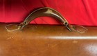 VTG LEG O' MUTTON HARD SHELL BROWN LEATHER TAKEDOWN SHOTGUN .RIFLE HUNTING CASE — photo 2