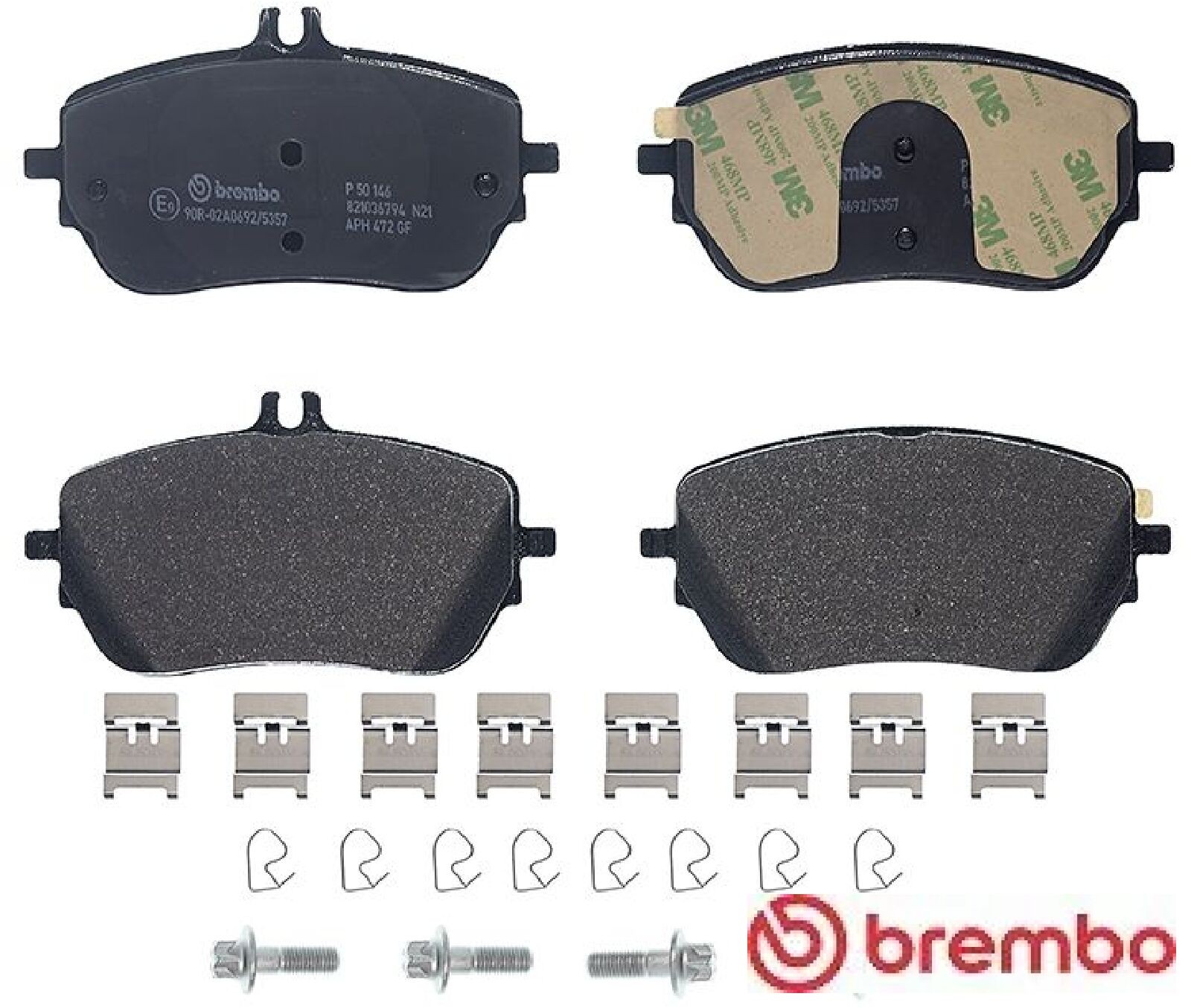 Brembo Bremsbeläge P50146 | Kompatibel mit: MERCEDES-BENZ A-CLASS, A-CLASS Stufenheck, B-CLASS Sports Tourer, CLA, CLA Shooting Brake, GLA - Bild 3