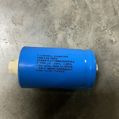 1Pc used Cornell Dubilier 180139-Q02 Capacitor 3186FE272M420XPA2 2700uF 420VDC