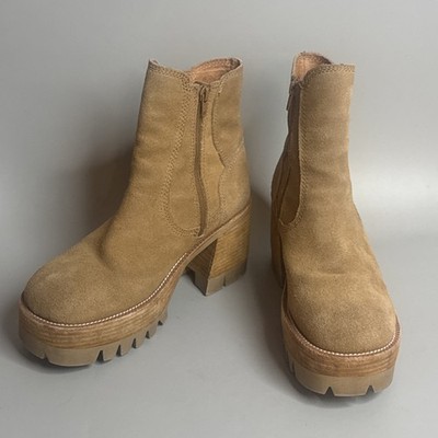 Free People + Jeffrey Campbell Preston Platform Ankle Boots Size 10 M MSRP $248