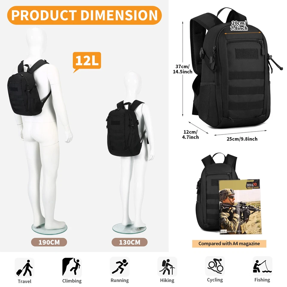 25L 30L 40L 45L 50L 70L100L Army Rucksack Molle Armee Bundeswehr Kampfrucksack - Bild 2 von 4