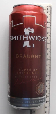 EMPTY VINTAGE CAN SMITHWICKS DRAUGHT 2016 500ml - Image 1 of 4