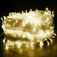 100M 2000 LED Fairy String Lights Christmas Outdoor Garden Decor Mains Plug In