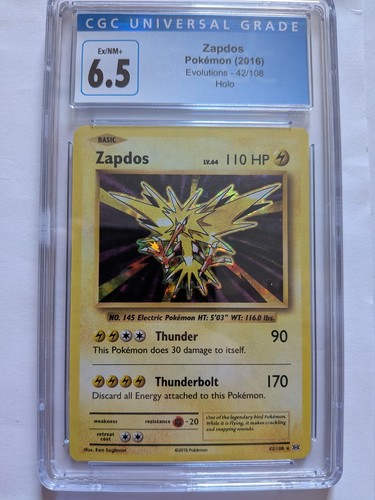 Zapdos graded CGC 6.5 for sale on eBay