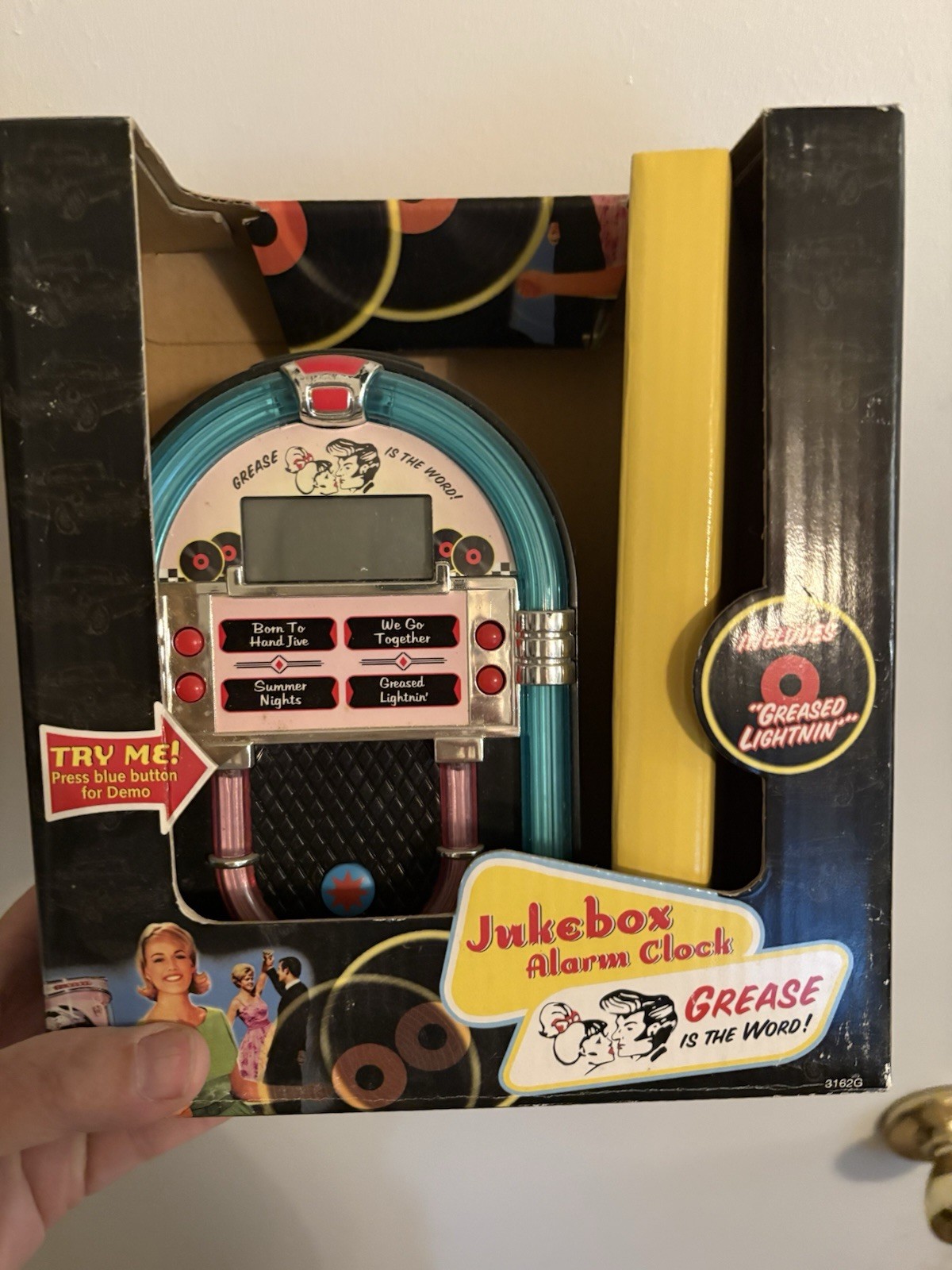 Soundesign 3162G Jukebox Alarm Clock Grease Theme Music Songs
