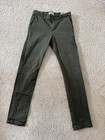 Naked & Famous Denim Slim Chino Green Khaki Pants Mens Sz 28 — photo 1