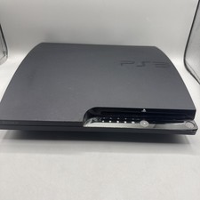PS3 Slim CECH-2501A Powers On- Untested- As Is For Parts Or Repair