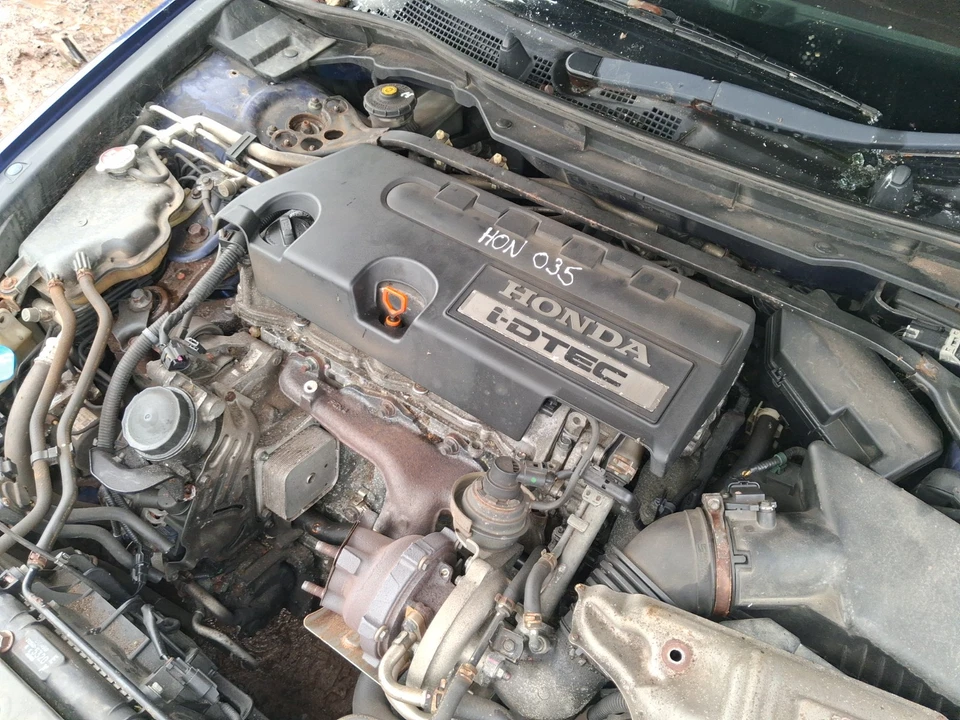 2010 HONDA ACCORD 2.2 DIESEL 150BHP N22B1 ENGINE WITH TURBO PUMP AND INJECTORS - Image 2 of 4