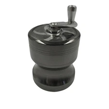 2.5 Inch Hand Crank Grinder with Clear Top (Gray)