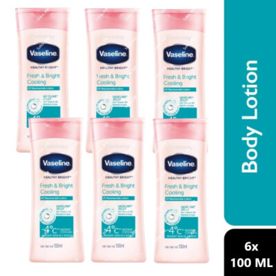6 x VASELINE Fresh & Bright Lotion UV 100ml For Hot & Humid Climate