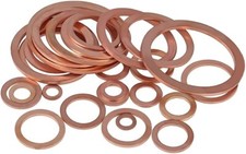 Copper Washers - M5 M6 M8 M10 M12 & M14 - Flat O Ring - Marine Auto & Plumbing