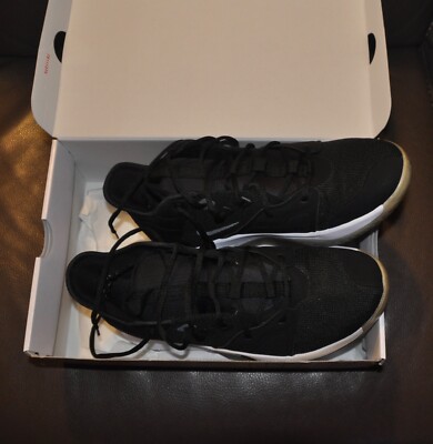 black and blue nike shocks