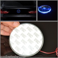 1x 82mm Blue Badge Emblem LED Background Light Sticker For 3 5 7 X Series 