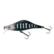59985) TIEMCO Laks 60S Trout Minnow #010 Kuroyamame Silver Parmark