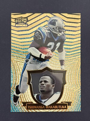 Tim Biakabutuka 1997 Pacific Invincible Football Card #21 Panthers