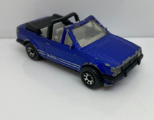 MATCHBOX FORD ESCORT CABROLET  IN BLUE METALLIC 1985 1:56 62