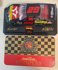 Ernie Irvan 28 1996 Texaco Racing 1:24 Diecast Bank and Winston Cup Series Tin