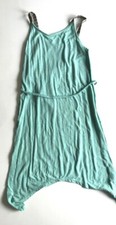 Old Navy Girl's Summer Dress XL 14 Teal with Aztec Print Straps
