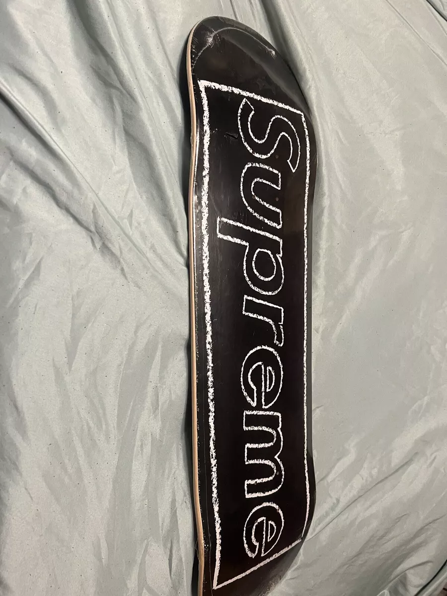 Supreme X Kaws Chalk Logo Skateboard Deck In Red