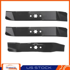 3 Blades For Cub Cadet 742-04124 (2) & 742-04125 (1) 46" Decks LT1045 LT1046