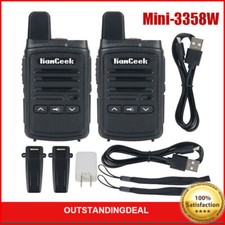 Mini-3358W 2PCS Mini Walkie Talkie VHF UHF Ricetrasmettitore Radio Versione Cinese