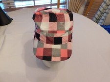 Self Esteem Girls Youth Girl's Hat Cap Plaid Pink Black White Pre-owned