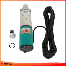 Solar Submersible Water Pump Stainless Steel Deep Well Green Max Head 40m 12v