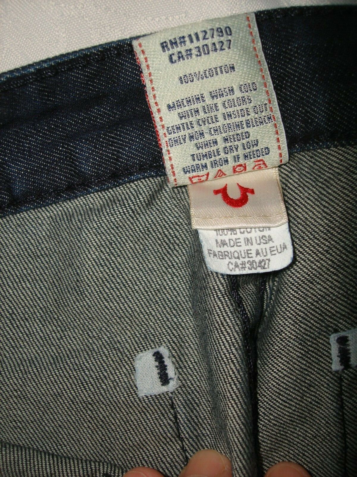 New True Religion Jeans Pants Women's Original Button Fly Fit Denim Dark Blue 26 image 5