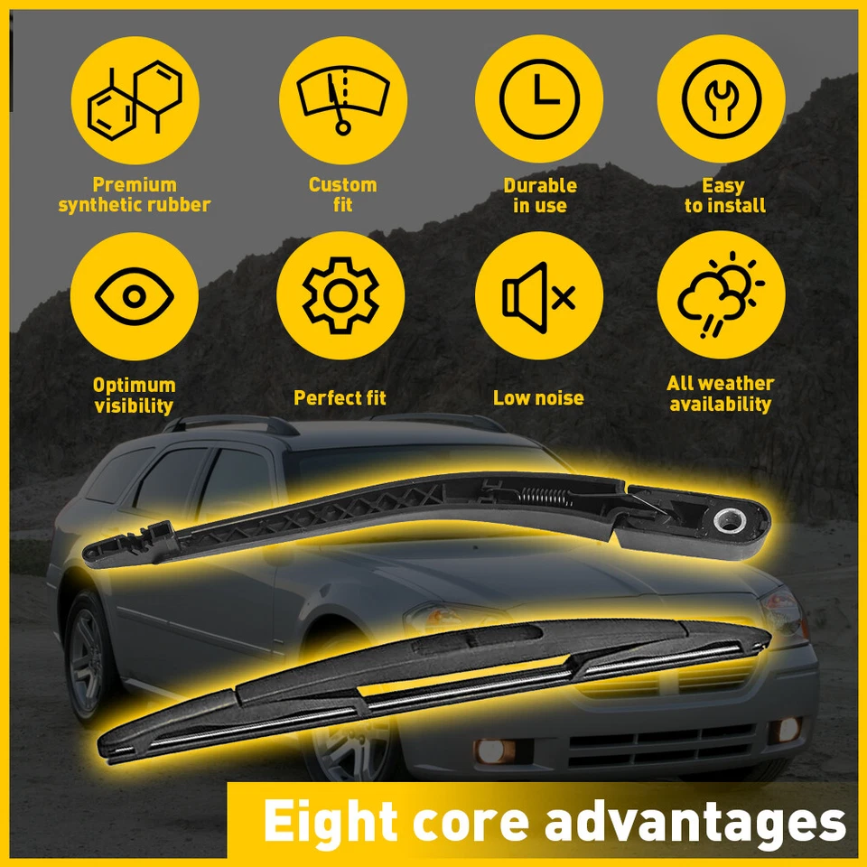 Brazo y hoja de ventana limpiaparabrisas trasero para Dodge Magnum 2005 2006 2007 2008 Dodge Nitro Foto 2 de 4