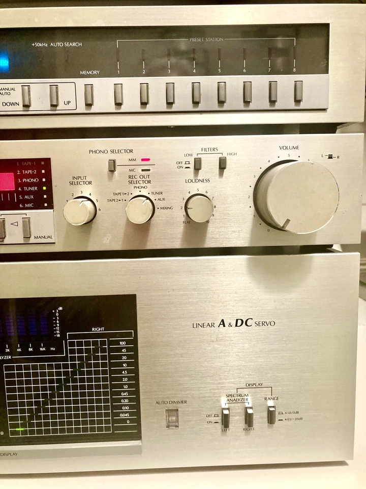 Amplificatore Sansui 65wx2  Pre e Finale B-77 + Preamplif. C-77 + sintoniz. T-77 - Immagine 3 di 4