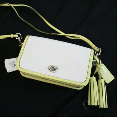 NWT Coach 22406 Two Tone Leather Legacy Penny Purse Cross NWT Coach 22406 Two Tone Leather Legacy Penny Purse Cross