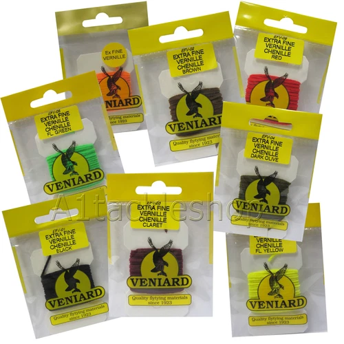 Veniard Vernille Extra Fine Micro Chenille for Fly Tying Flies And Craft