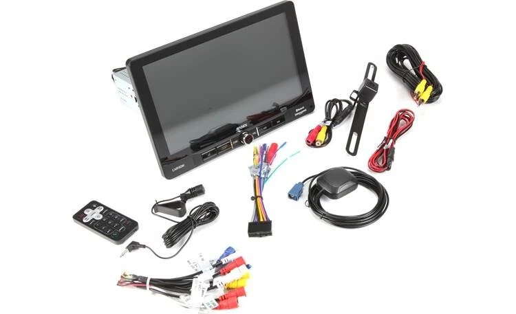 NEW Jensen CAR110W 1-DIN Digital Media Car Stereo w/ 10.1" Touchscreen, CarPlay - Image 3 of 4