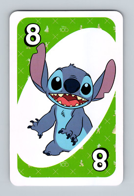 Disney 100th Anniversary UNO - Stitch - Green - Card - Collectible