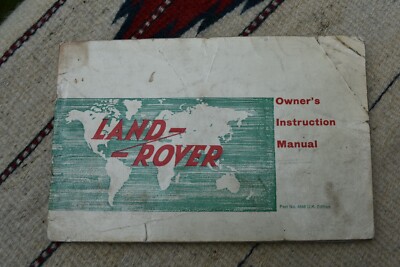 Vintage Land Rover Handbook 1966 | eBay UK