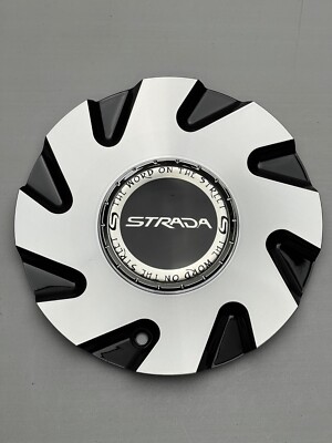 Strada Black And Machined Wheel Center Cap C-876B-1 C-STRA-2