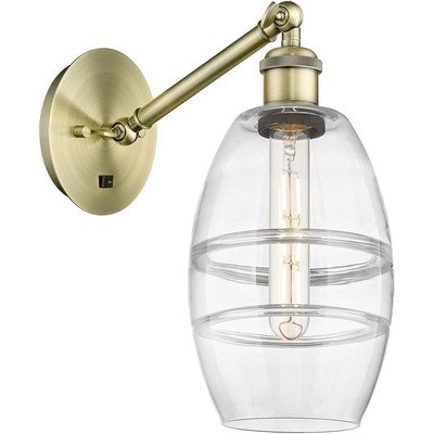 Innovations Lighting 317-1W-AB-G557-6CL Ballston Vaz Wall Sconce Antique Brass