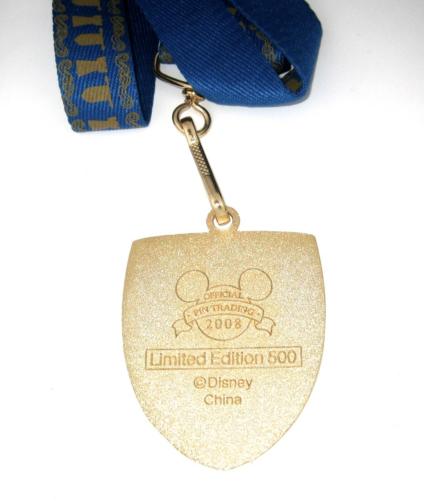 LE 500 Disney Pin LANYARD ✿ Mickey Mouse Heroes Crest Shield Lanyard+Medallion