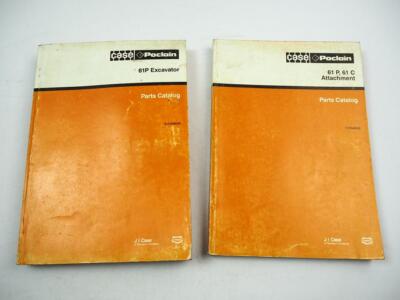 Case Poclain 61P Bagger Excavator and attachment Parts Catalog ETL 1988