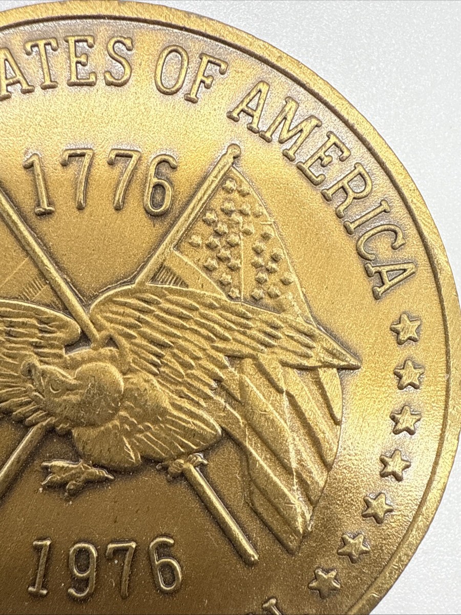 金色の鷲の真鍮 1776 Declaration of Independence Bicentennial Coin, 1776-1976 Token | eBay