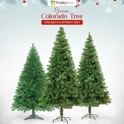 Colorado Pine Künstlicher Weihnachtsbaum Grün Weihnachtsbaum/Metallständer 3Ft -8Ft